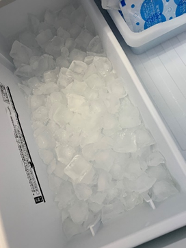三回目の製氷でできた氷